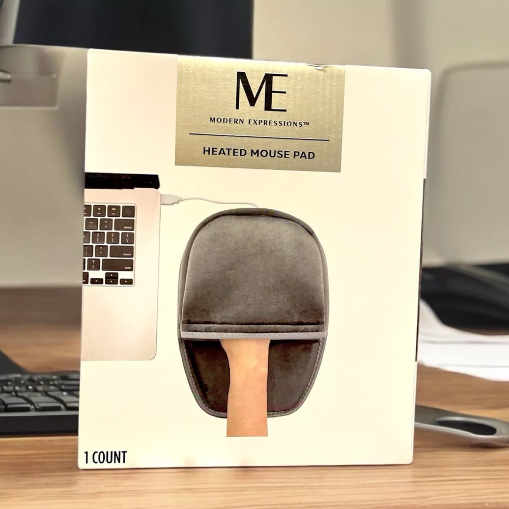Modern Expressions Heated Mouse Pad - Gray